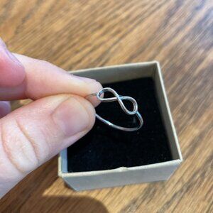 Silver infinity ring